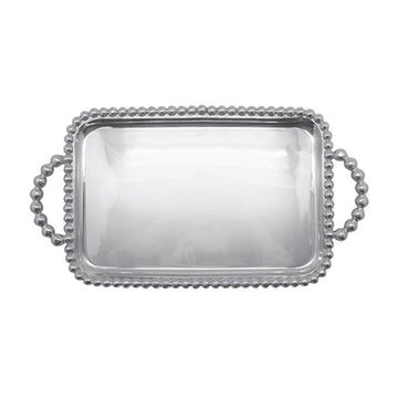 Pearled Medium Service Tray-Serving Trays and More | Mariposa