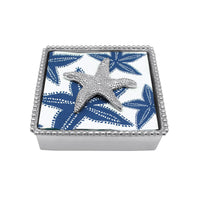 Starfish Beaded Napkin Box-Napkin Box & Weight Set | Mariposa