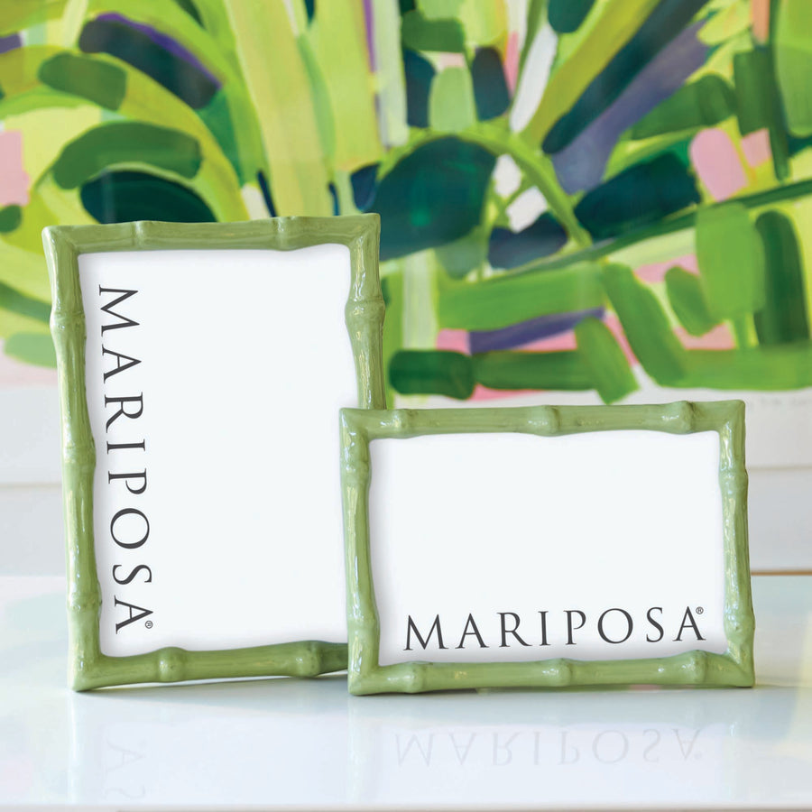 Bamboo Green 4x6 Frame- | Mariposa