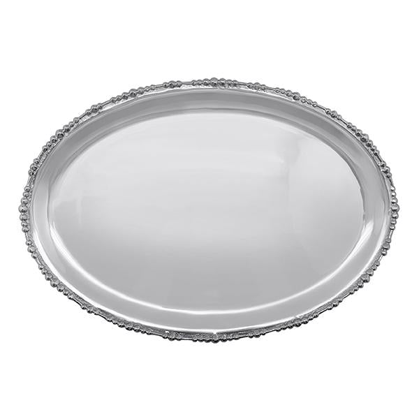 Pearl Drop Oval Platter-Platters | Mariposa