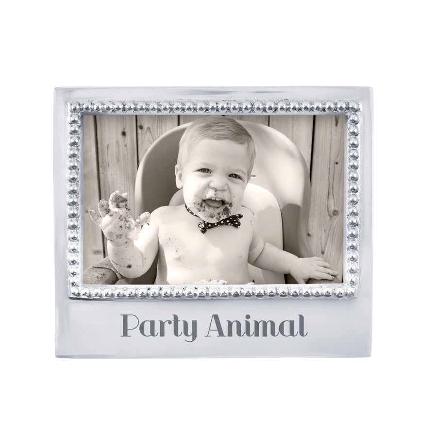 PARTY ANIMAL Beaded 4x6 Statement Frame