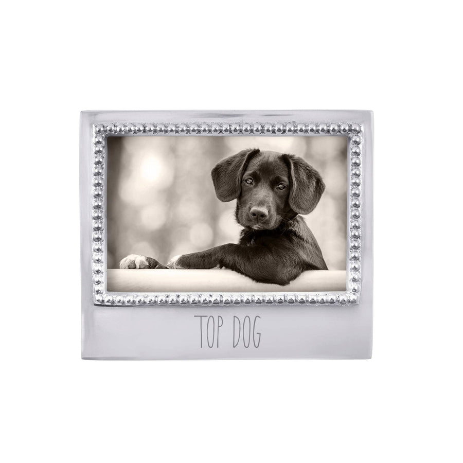 TOP DOG Beaded 4x6 Frame- | Mariposa