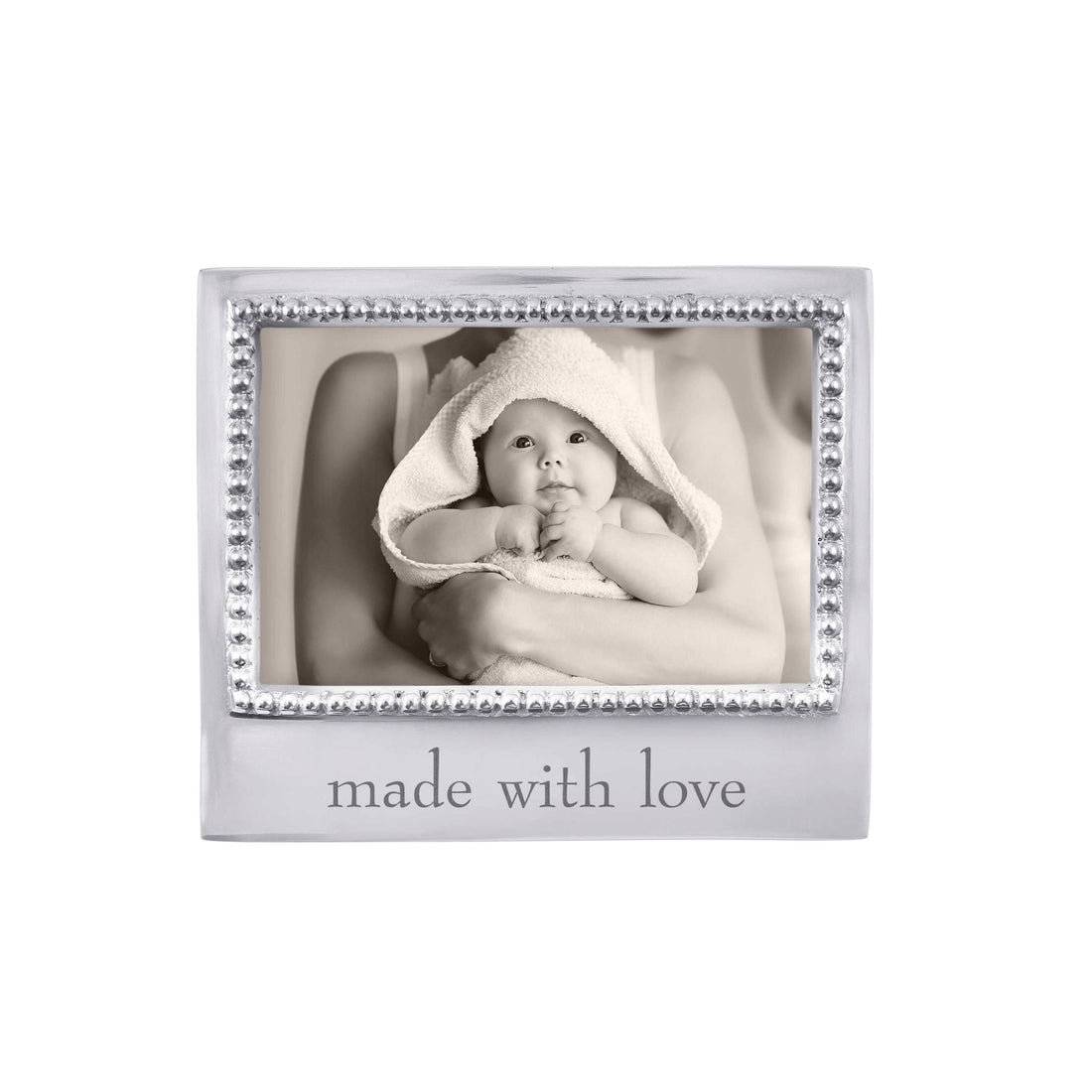 MADE WITH LOVE Beaded 4x6 Frame- | Mariposa