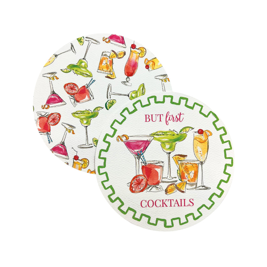 But first...Cocktails Beaded Coaster Set