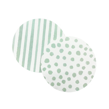 Sarcelle Dotty and Stripe Coaster Recharge Pack de 40