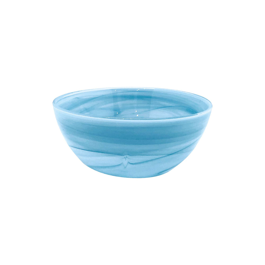 Alabaster Aqua Individual Bowl (Set of 4)-Bowls | Mariposa