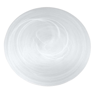 Alabaster White Charger Plate (Set of 4)-Plates | Mariposa