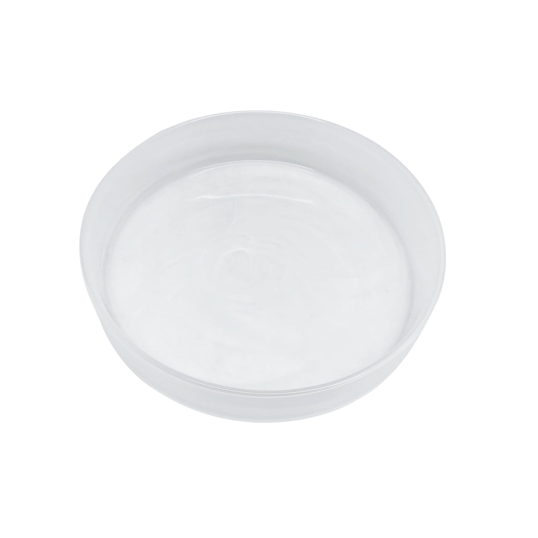 White Alabaster Small Plate- | Mariposa
