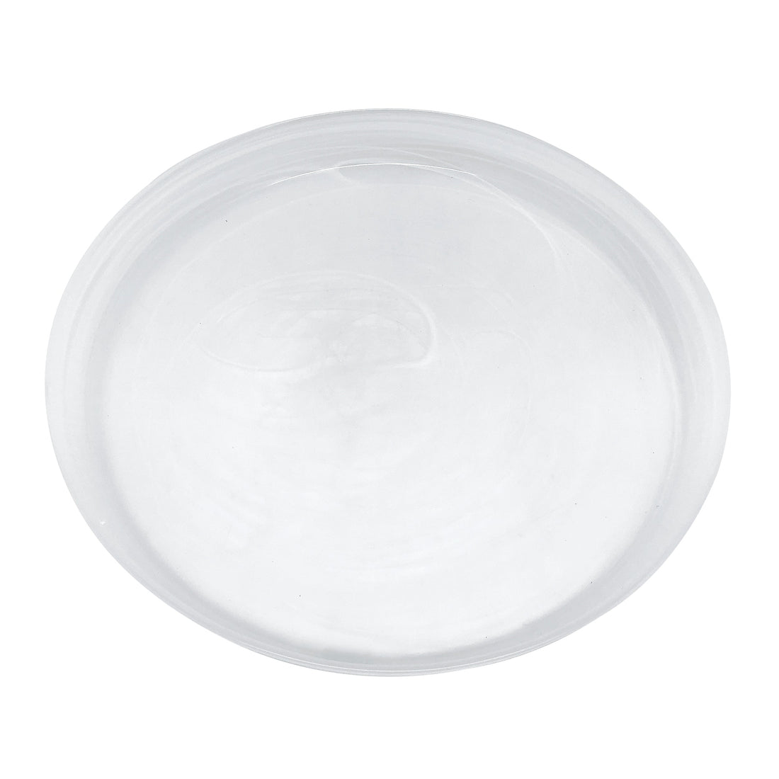 White Alabaster Large Platter- | Mariposa