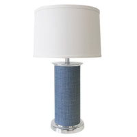 Heather Blue Column Table Lamp- | Mariposa