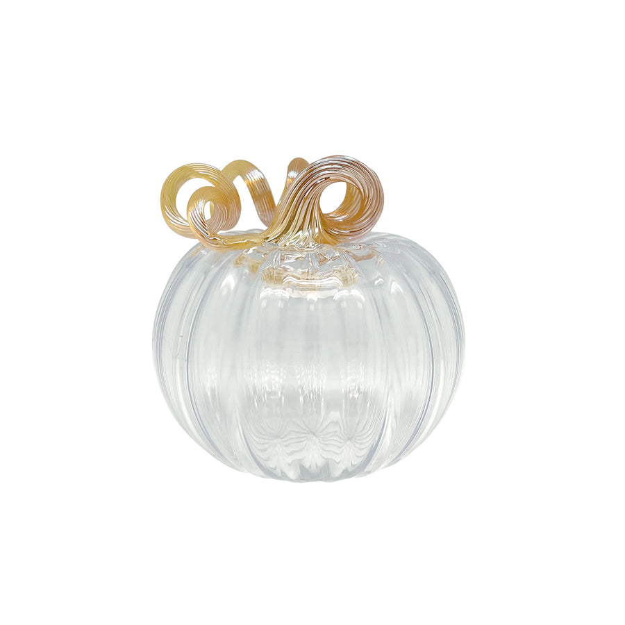 Clear Glass Small Pumpkin-Decorative Accessories | Mariposa