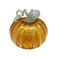 Amber Glass Medium Pumpkin-Decorative Accessories | Mariposa