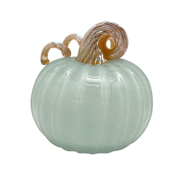 Teal Glass Medium Pumpkin-Decorative Accessories | Mariposa