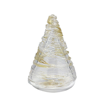 Gold Swirl Small Glass Tree-Decorative Accessories | Mariposa