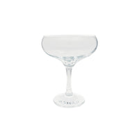 Fine Line Clear with White Rim Coupe Set of 4