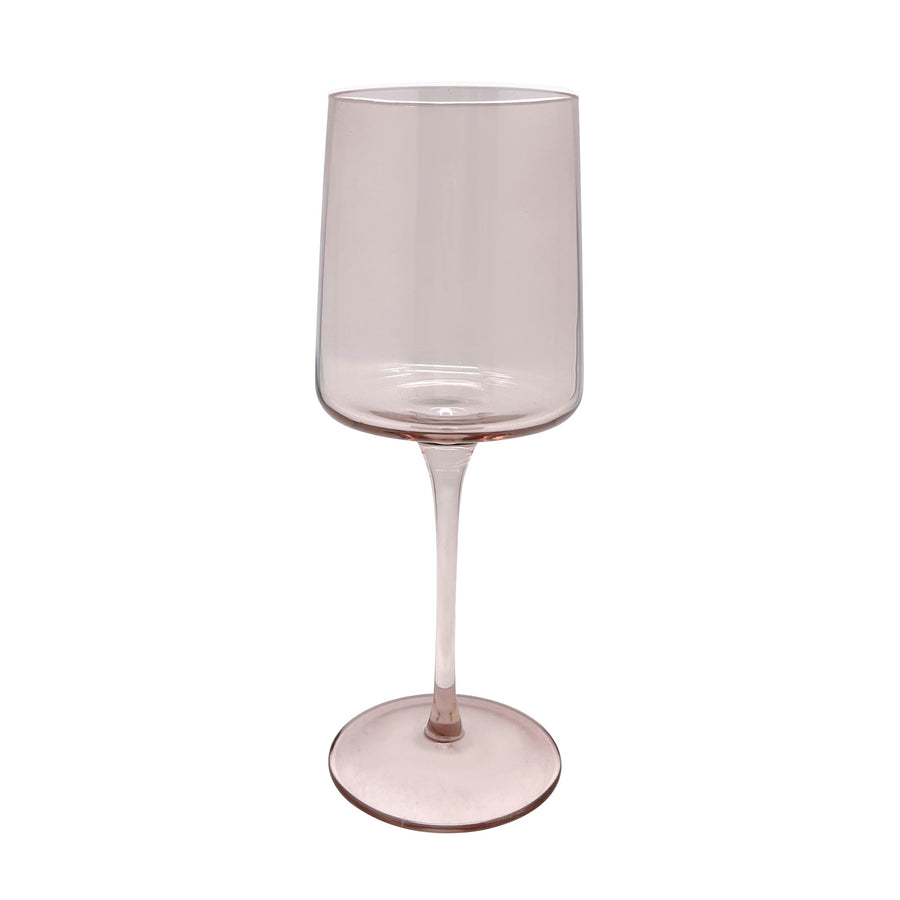 Quartz à ligne fine avec verre à vin à bord blanc, ensemble de 4