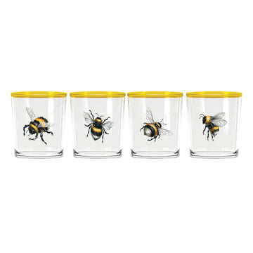 Bees' Knees Suite of 4 Double Old-Fashioned Glasses
