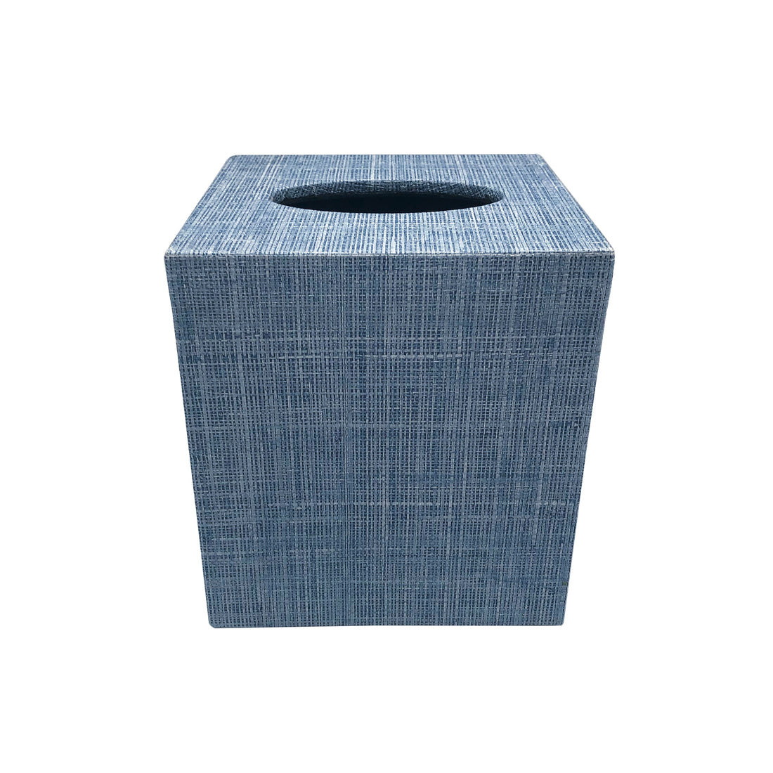 Heather Blue Cube Tissue Box- | Mariposa