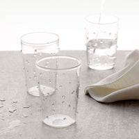 Appliqué White Dotty DOF Glass-Glassware | Mariposa