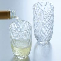 Sip Sip Wave Crystal Clear Stemless Glass