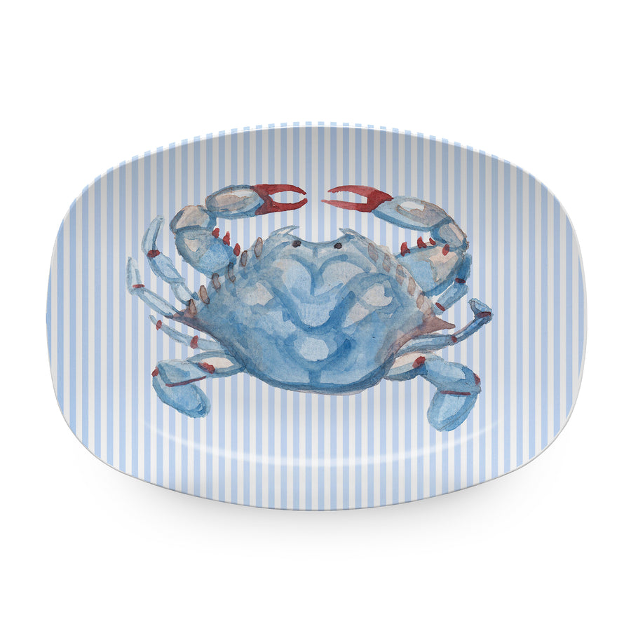 Blue Crabby Platter- | Mariposa