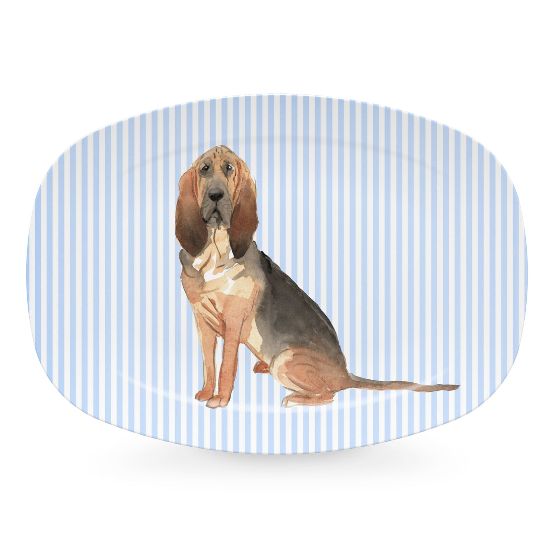 Best Friends Bloodhound Platter- | Mariposa