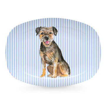 Best Friends Border Terrier Platter- | Mariposa