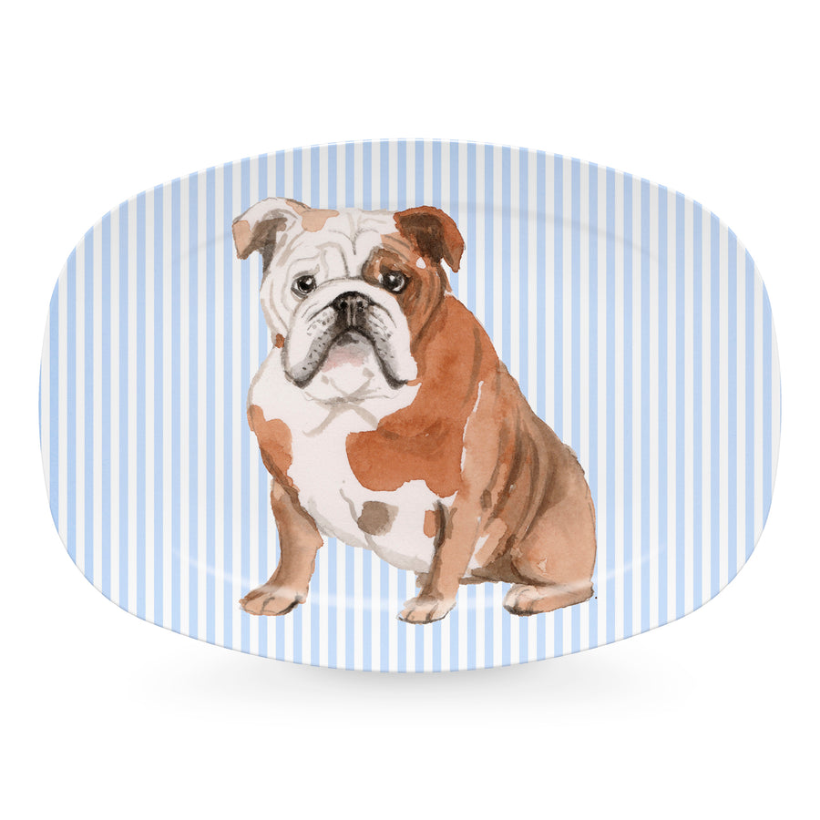 Best Friends English Bulldog Platter- | Mariposa