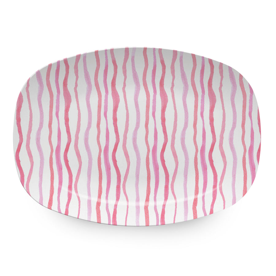 Pink Stripe Tease Platter- | Mariposa