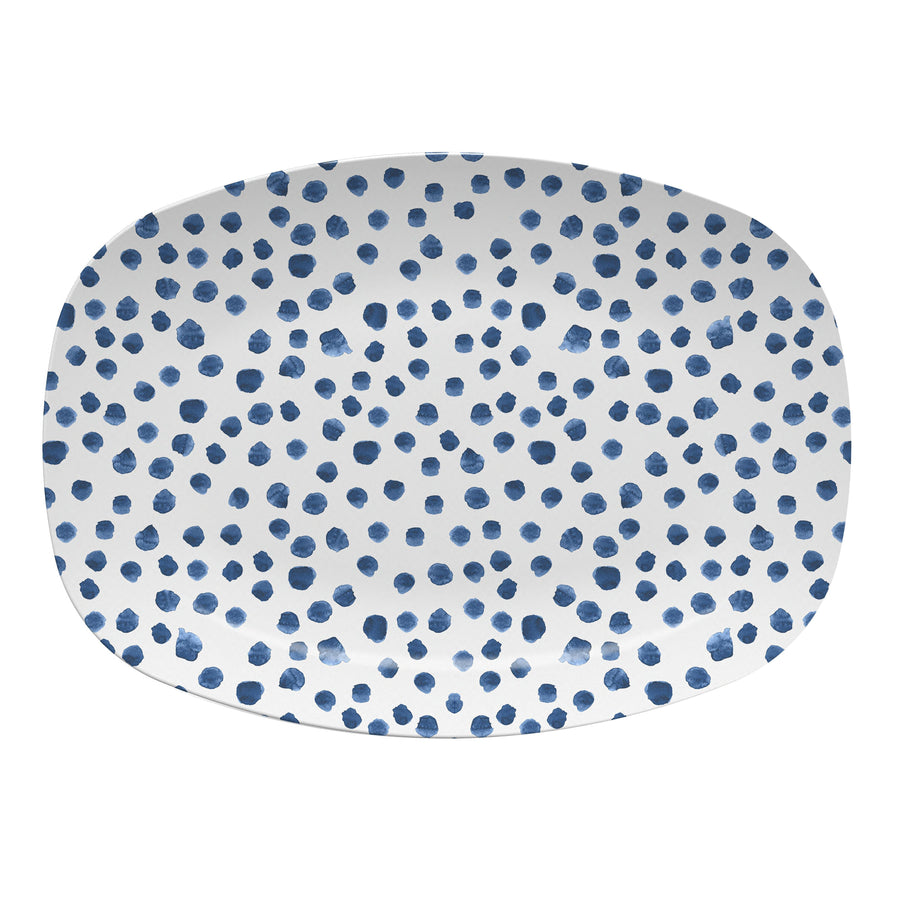 Blue Dotty Platter