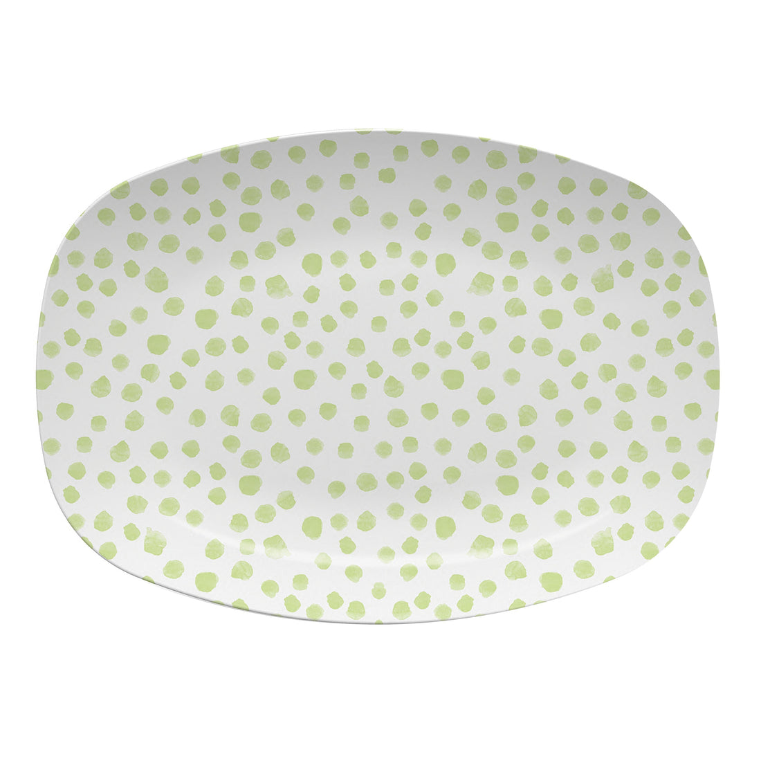 Green Dotty Platter