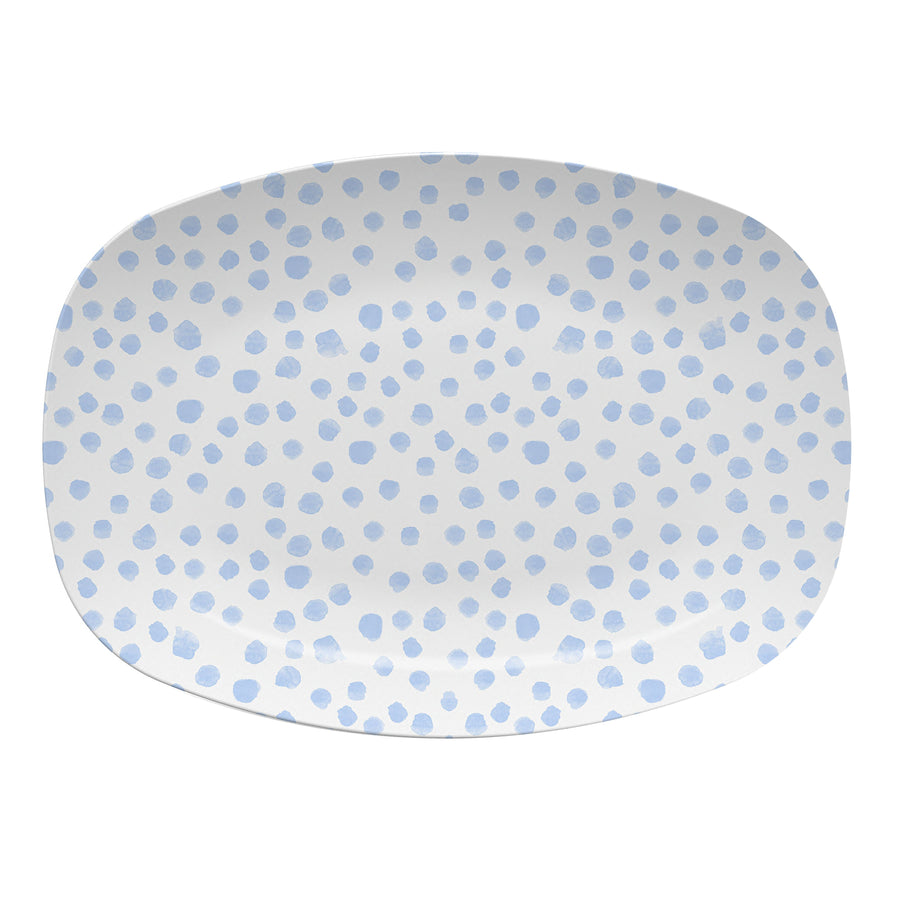 Light Blue Dotty Platter
