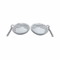 Mariposa | Dotty Wreath Ceramic Open Salt Spoon Set-Canape and Small Plates-Mariposa