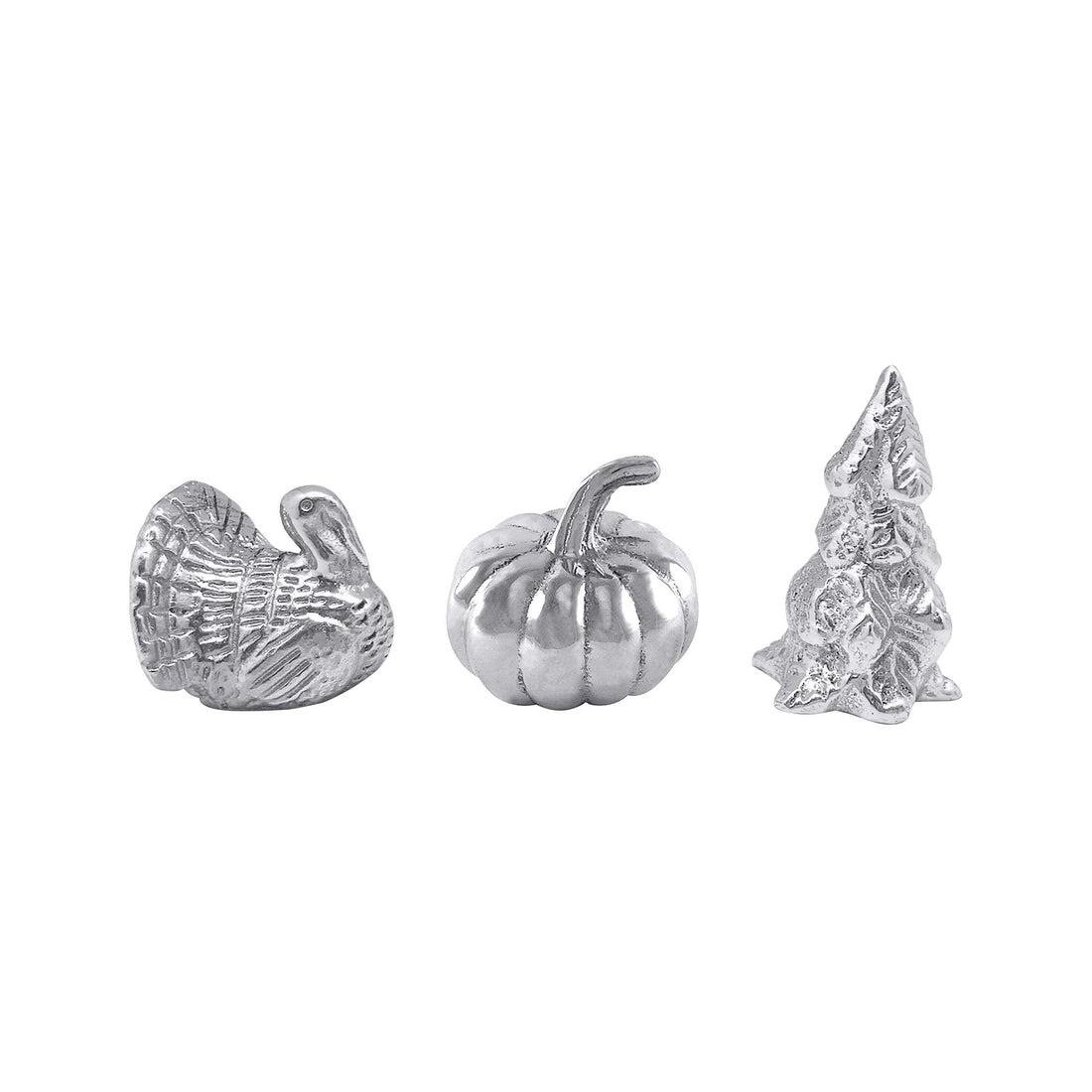 Holiday Napkin Weight Set Turkey, Pumpkin, Evergreen Tree-Napkin Weights | Mariposa