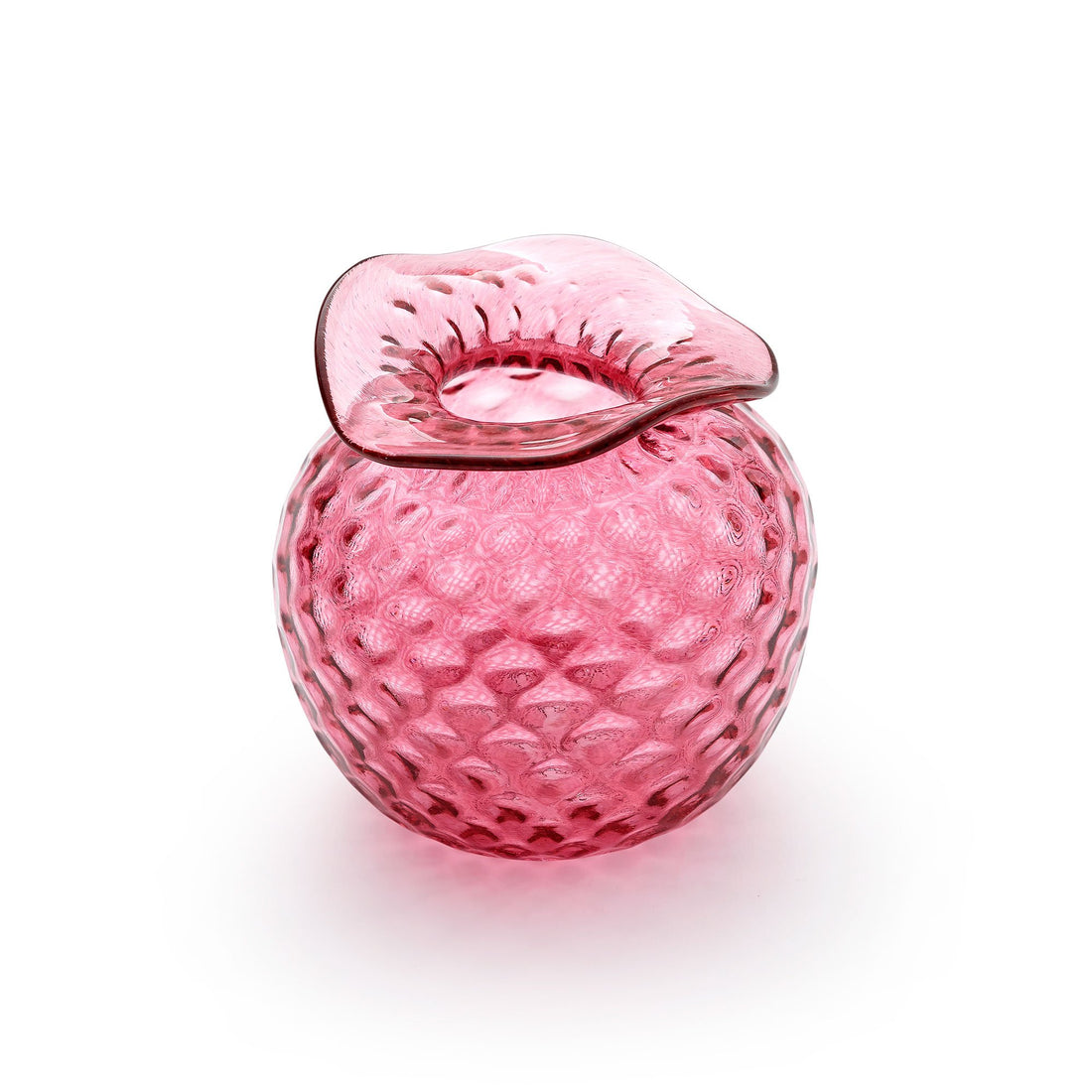 Mariposa Handblown Pink Pineapple Bud Vase