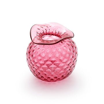 Mariposa Handblown Pink Pineapple Bud Vase