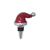 Red Santa Hat Bottle Stopper-Barware | Mariposa