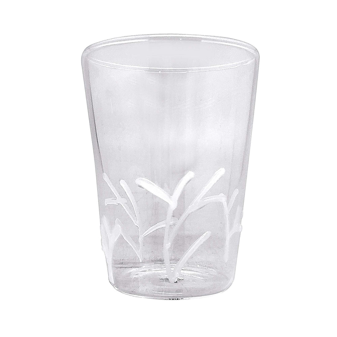 White Appliqu√© Branches Highball Glass | Mariposa Glassware