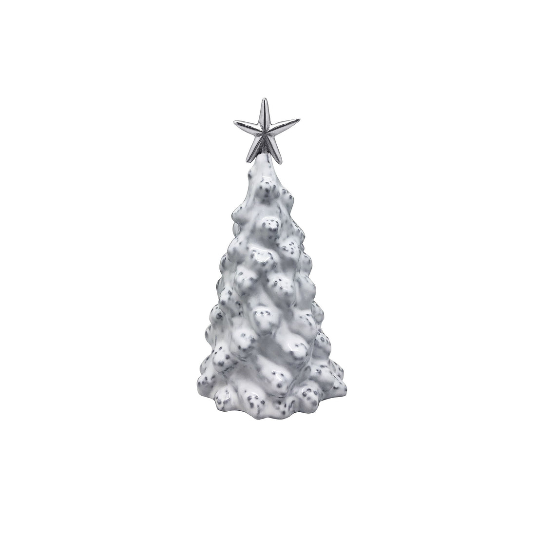 White Ceramic Small Tree with Star-Decorative Accessories | Mariposa
