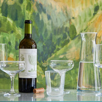 Fine Line Lot de 4 verres à vin transparents avec bord blanc